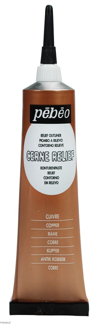 Relief Outliner 20 ml COPPER - konturówka do szkła i ceramiki