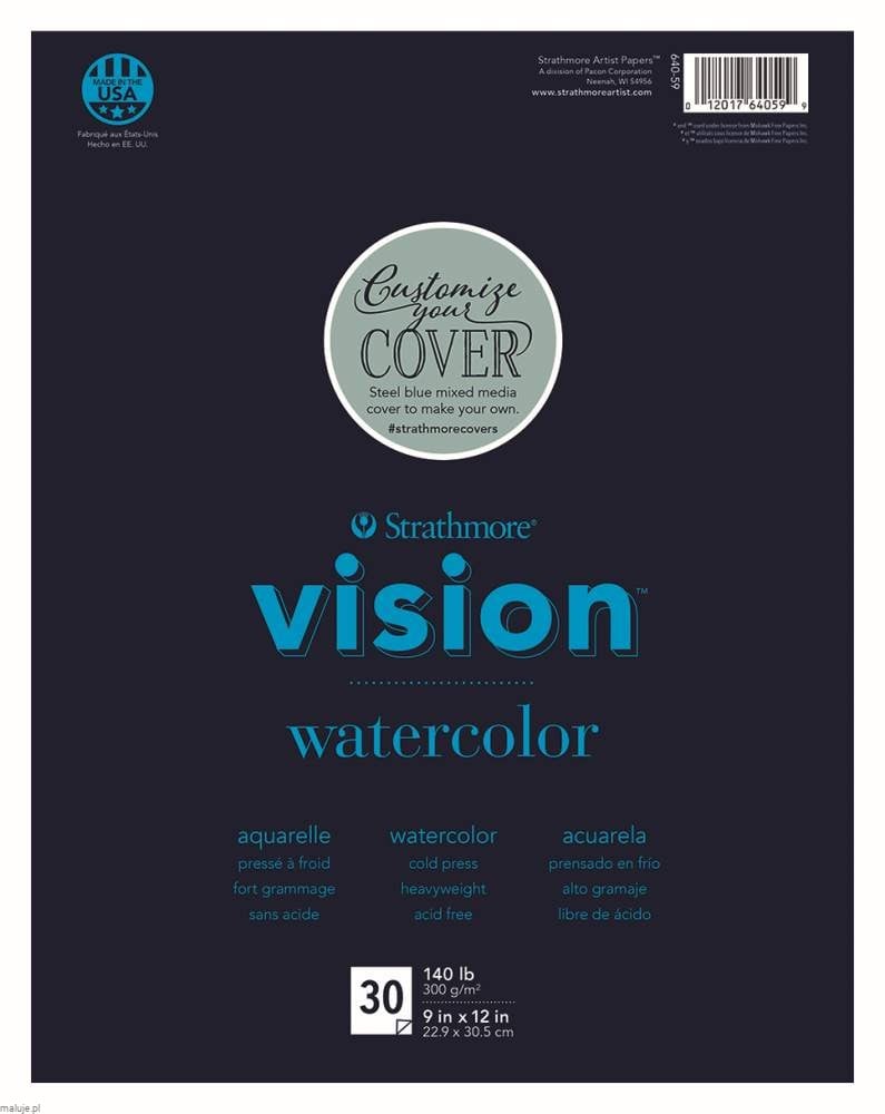 Strathmore Vision Watercolor CP 300g 30 ark - blok akwarelowy