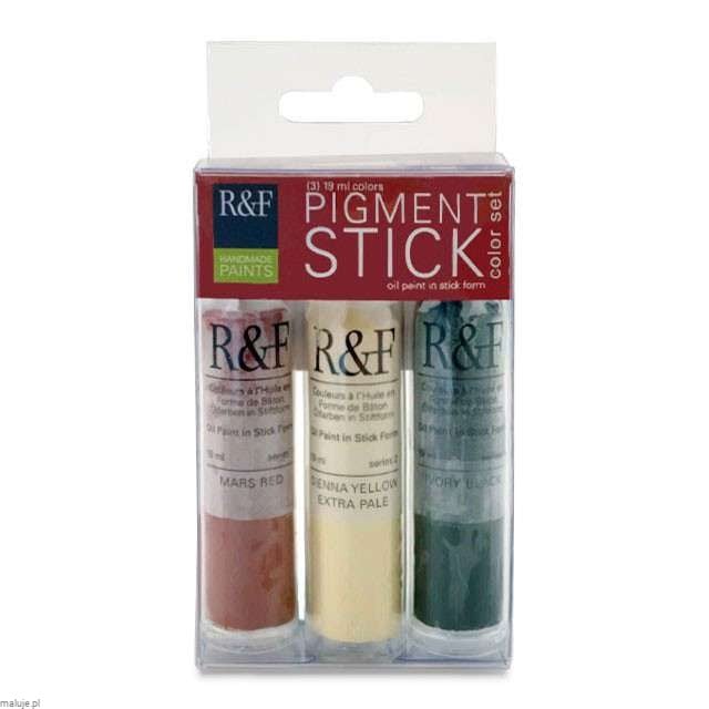 R&F Pigment Sticks Begin 19ml Color Set - komplet 3 sztyftów