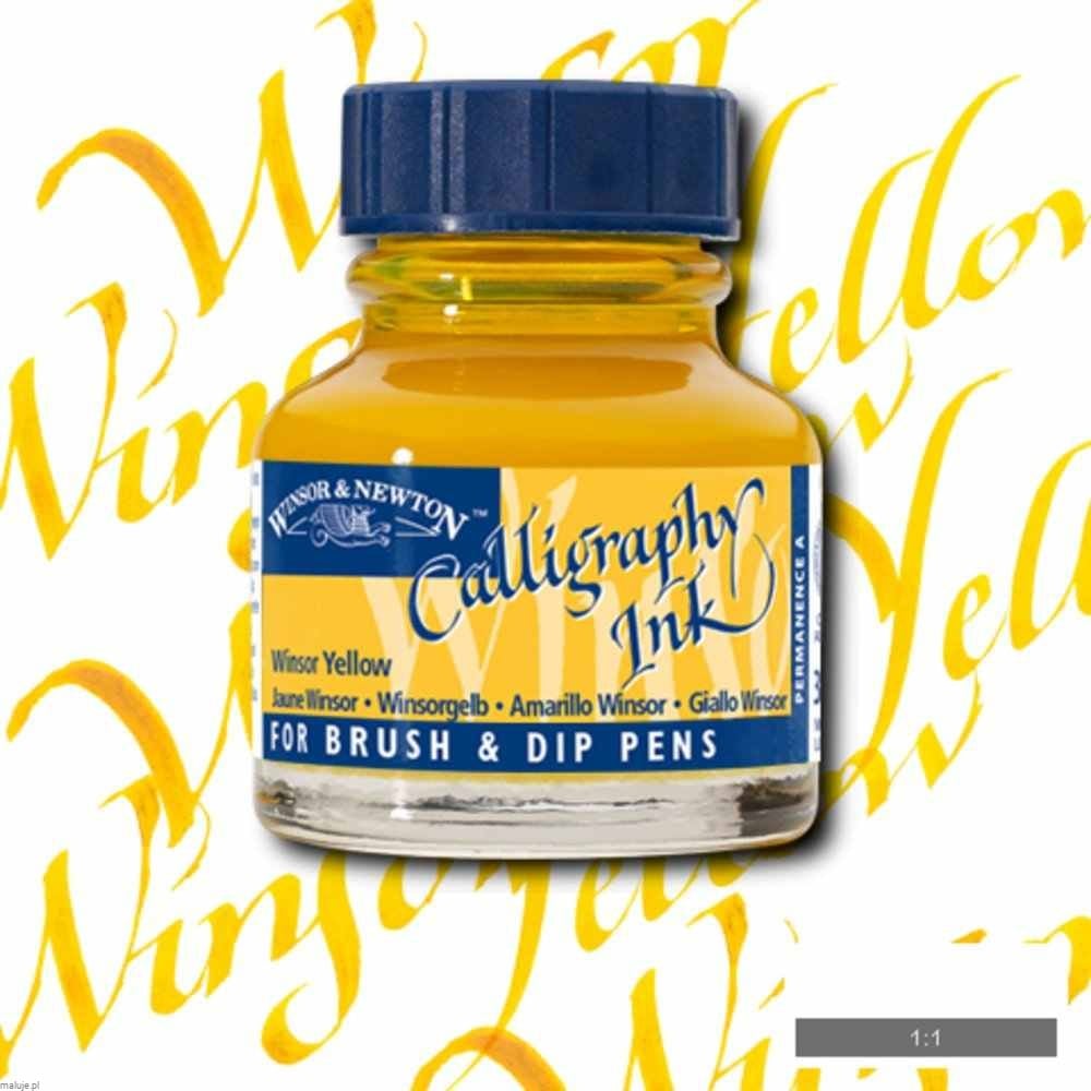 W&N tusz kaligraficzny Winsor Yellow 30 ml