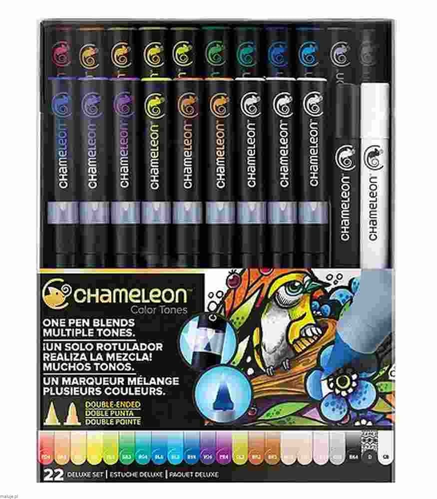 Chameleon Deluxe Tones Set 22 kolory - komplet markerów tonalnych