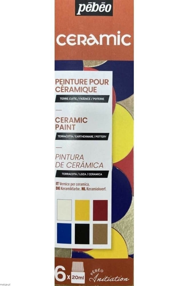 Ceramic Initiation 6x20ml - komplet farb do malowania na ceramice