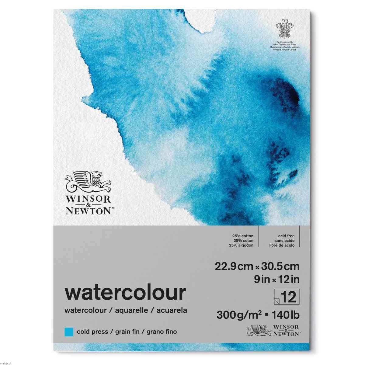 W&N Water Colour Pad 25% Cotton 300gsm CP 12 ark - blok akwarelowy