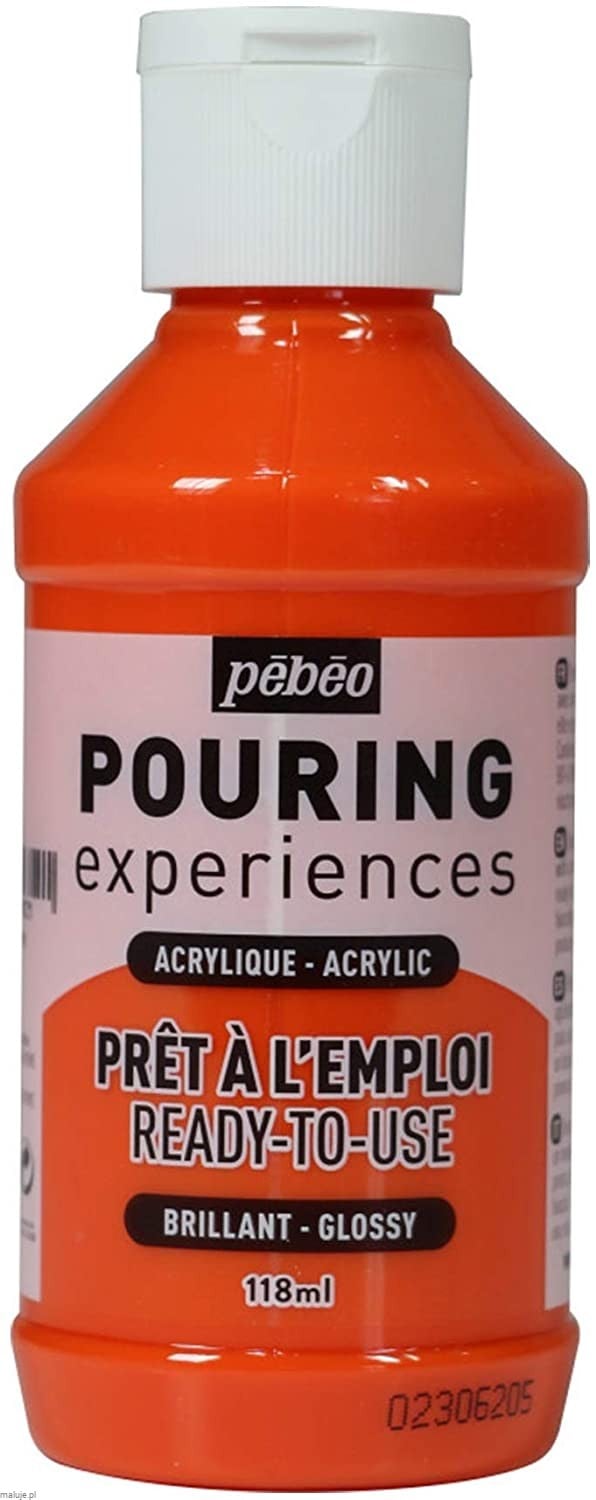 ORANGE, farba akrylowa Pouring Experience PeBeo 118ml
