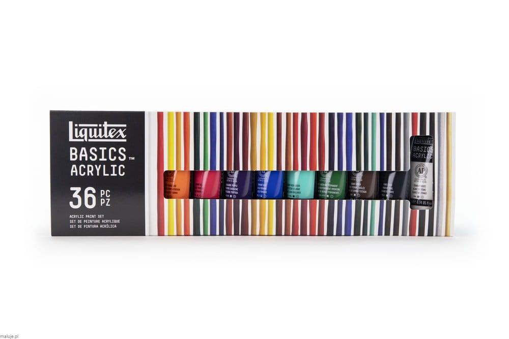 LIQUITEX BASICS 36X22ml - zestaw farb akrylowych