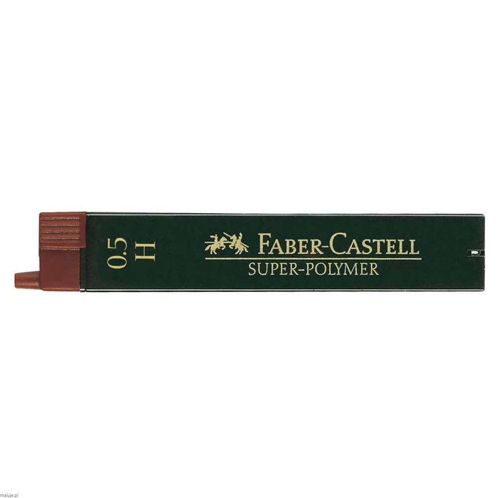 Faber Castell Super Polymer 0,5 H 12szt - wkłady do ołówków automatycznych