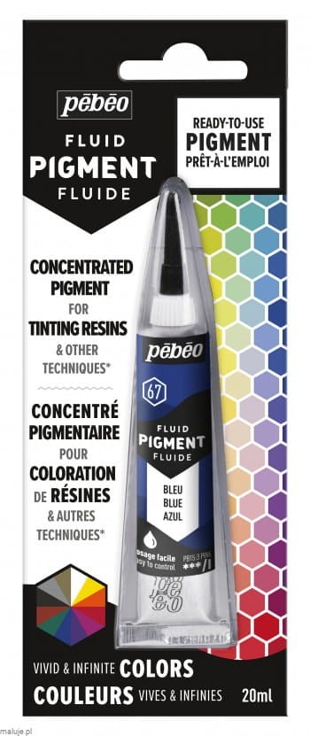 Pebeo Fluid Pigment BLUE 20ml - płynny pigment