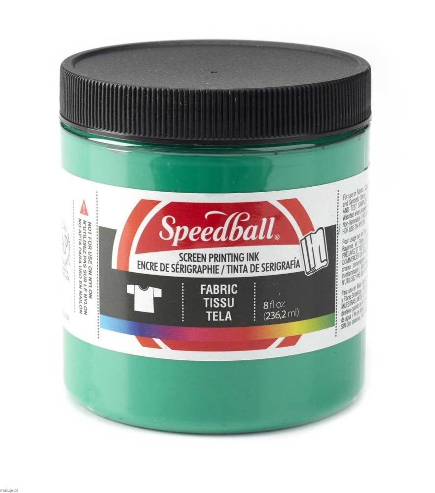 Speedball Fabric Screen Printing Ink GREEN - farba do sitodruku na tkaninach