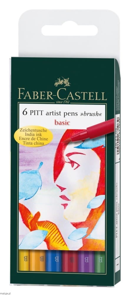 Pitt Artist Pen Brush BASIC - komplet 6 szt