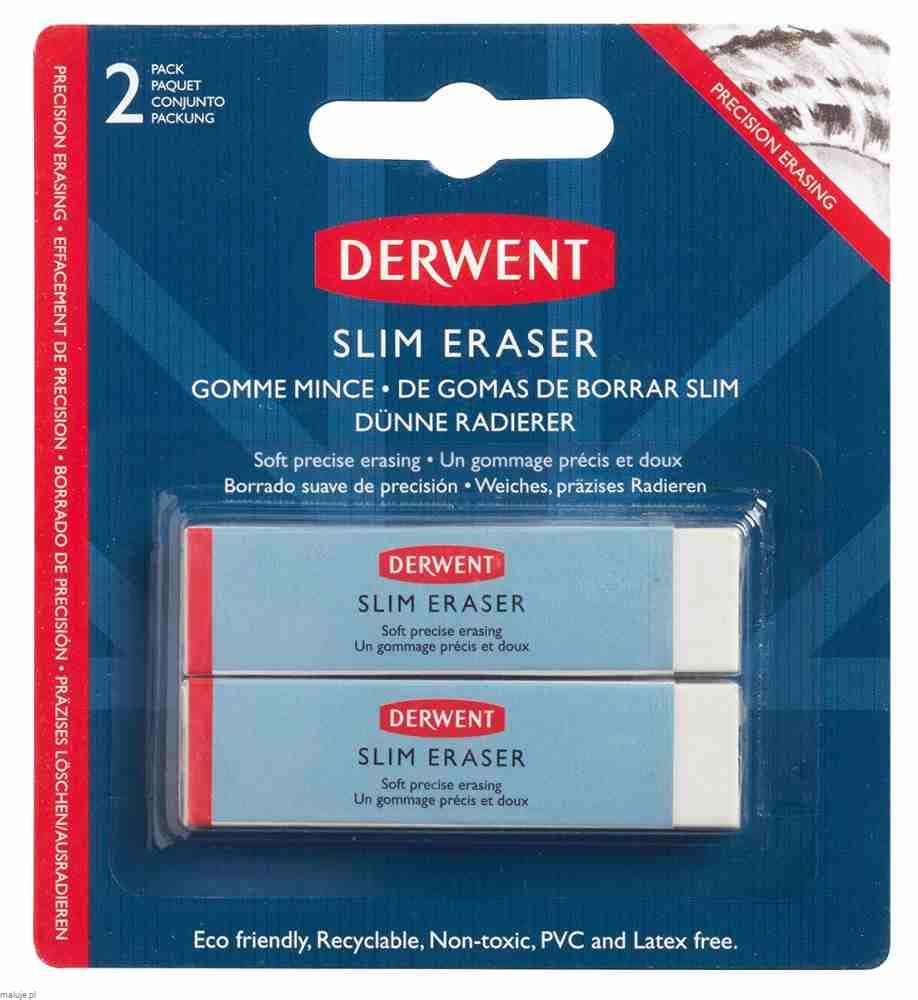 Derwent Slim Ereaser 2 szt - precyzyjna gumka do ścierania