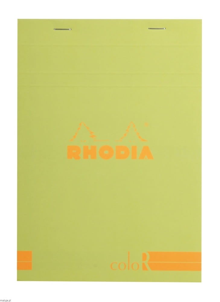 Notatynik Rhodia coloR Limonka 90g 70 str. - linia, szyty grzbiet