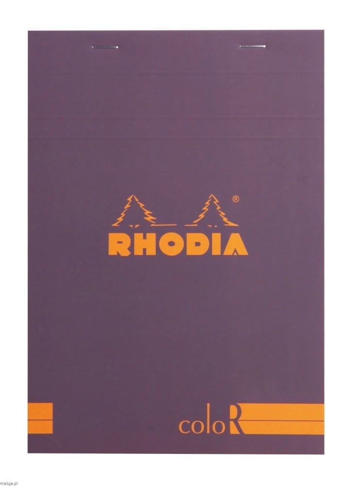 Notatynik Rhodia coloR Fiolet 90g 70 str. - linia, szyty grzbiet