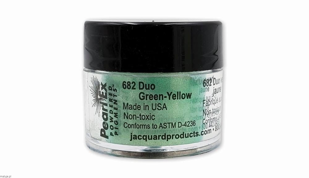 Jacquard Pearl Ex Duo GreenYellow #682 - pigment w pudrze
