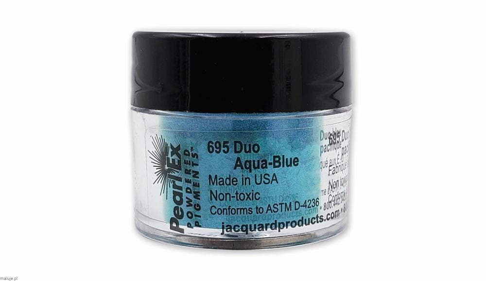 Jacquard Pearl Ex Duo Aqua-Blue #695 - pigment w pudrze