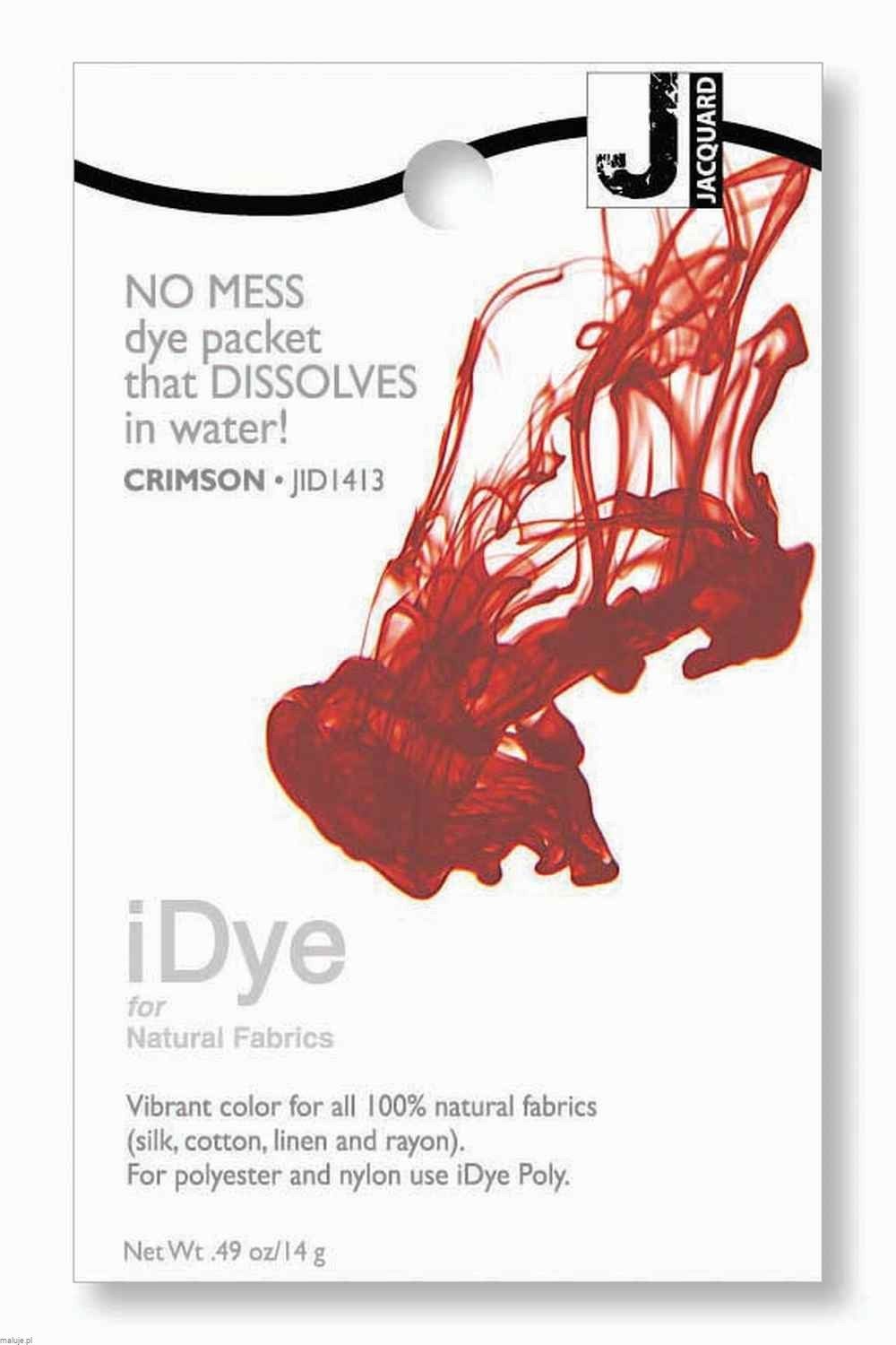 iDye for Natural Fabrics 14g CRIMSON - barwnik do tkanin naturalnych