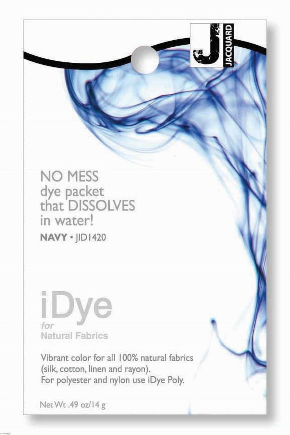 iDye for Natural Fabrics 14g NAVY - barwnik do tkanin naturalnych