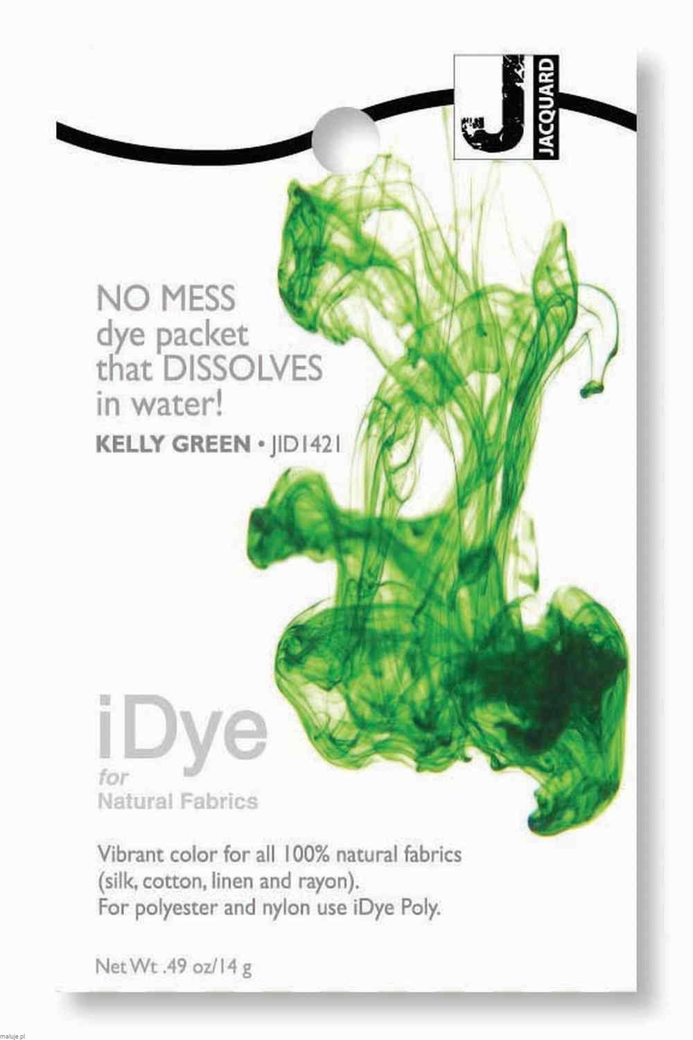 iDye for Natural Fabrics 14g KELLY GREEN - barwnik do tkanin naturalnych