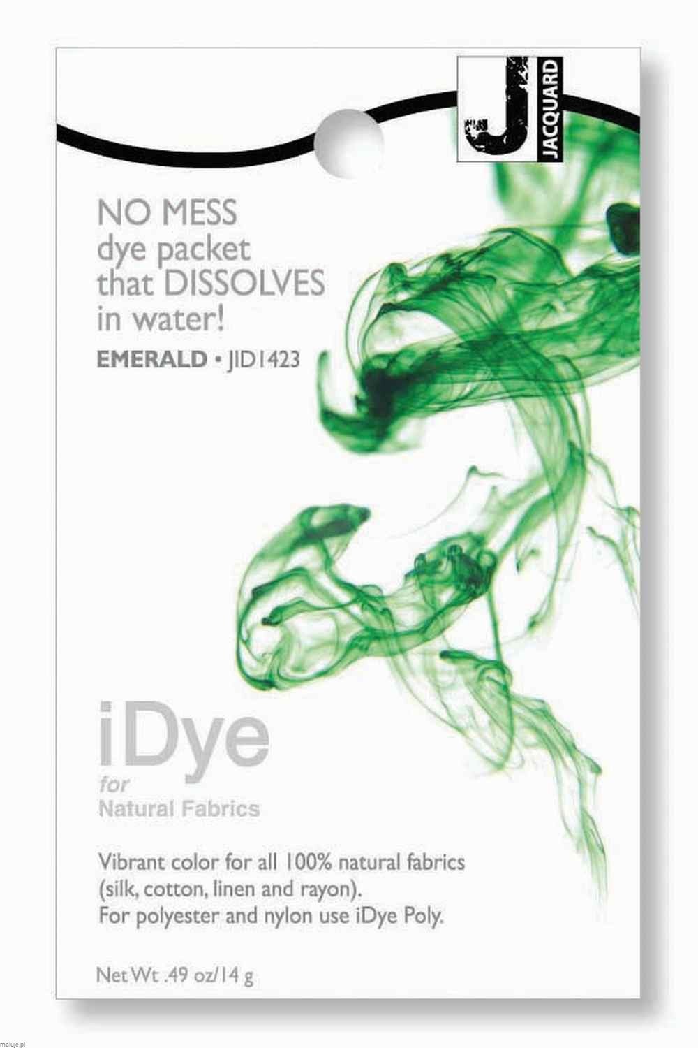iDye for Natural Fabrics 14g EMERALD - barwnik do tkanin naturalnych
