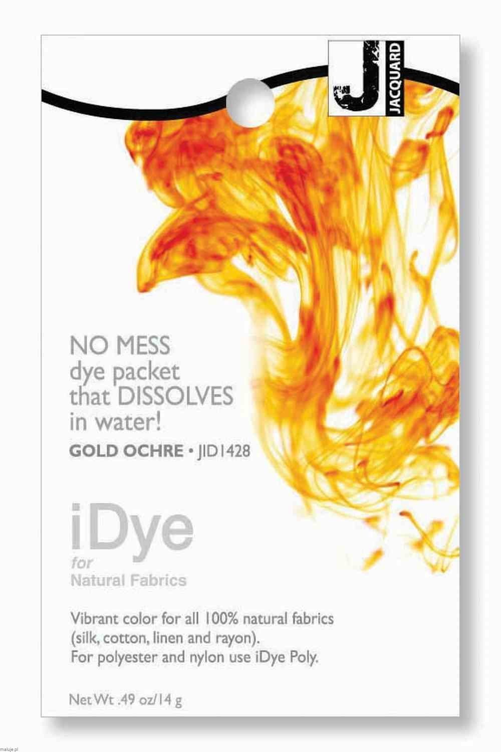 iDye for Natural Fabrics 14g GOLD OCHRE    - barwnik do tkanin naturalnych