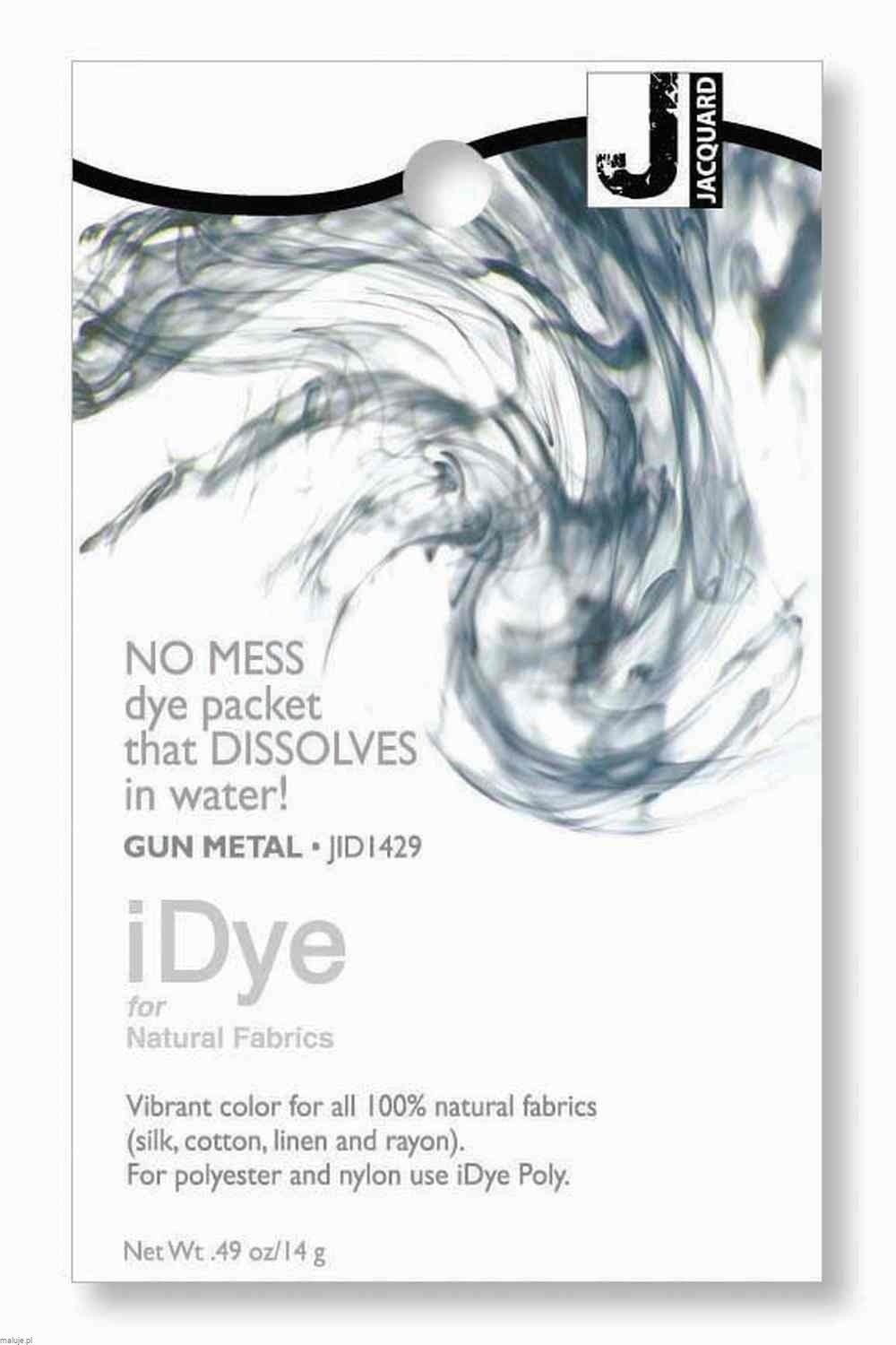 iDye for Natural Fabrics 14g GUN METAL - barwnik do tkanin naturalnych