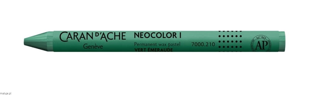 Caran D'Ache Neocolor I 210 Emerald Green - kredka woskowa permanentna