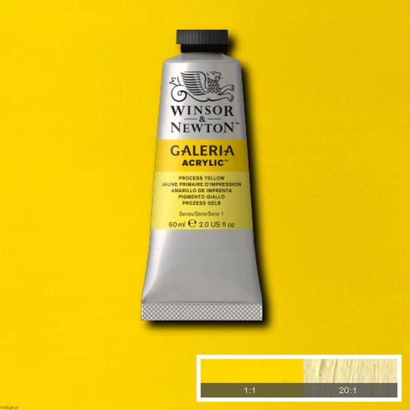 537 Process Yellow, farba akrylowa Galeria W&N