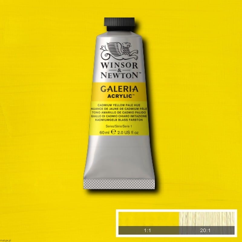 114 Cadmium Yellow Pale Hue, farba akrylowa Galeria W&N