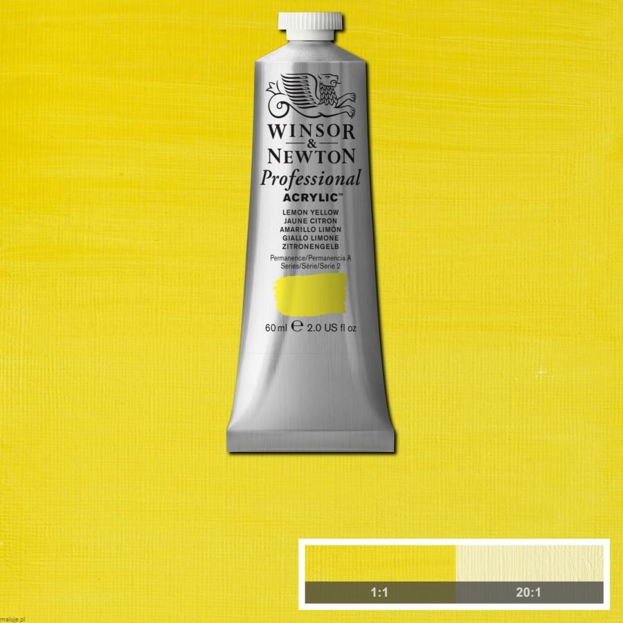 W&N farba akrylowa Professional Lemon Yellow