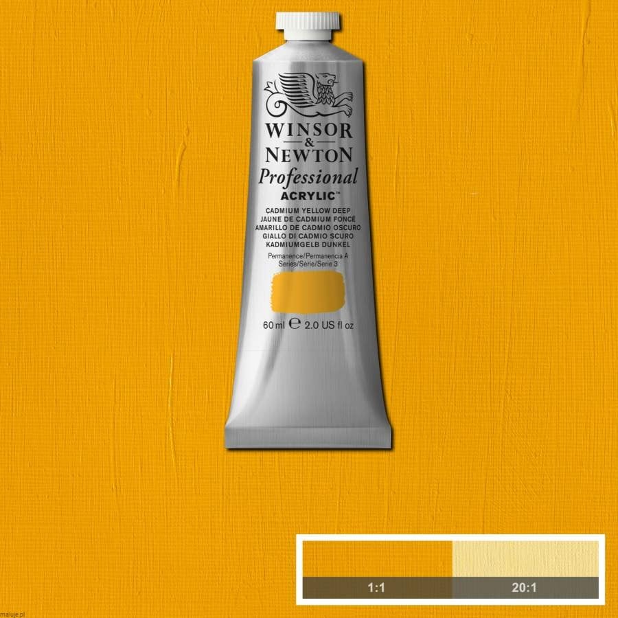 W&N farba akrylowa Professional Cadmium Yellow Deep