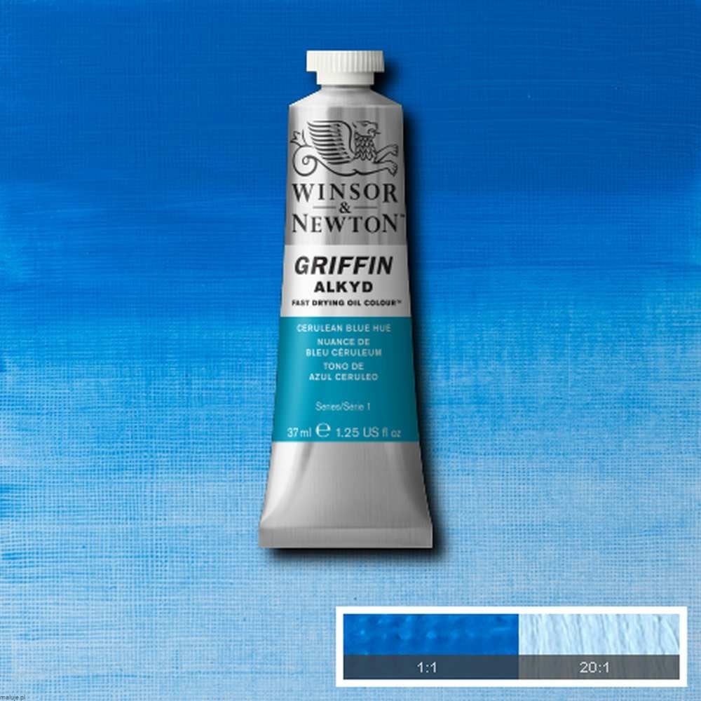139 Cerulean Blue Hue, farba olejna alkidowa Griffin W&N
