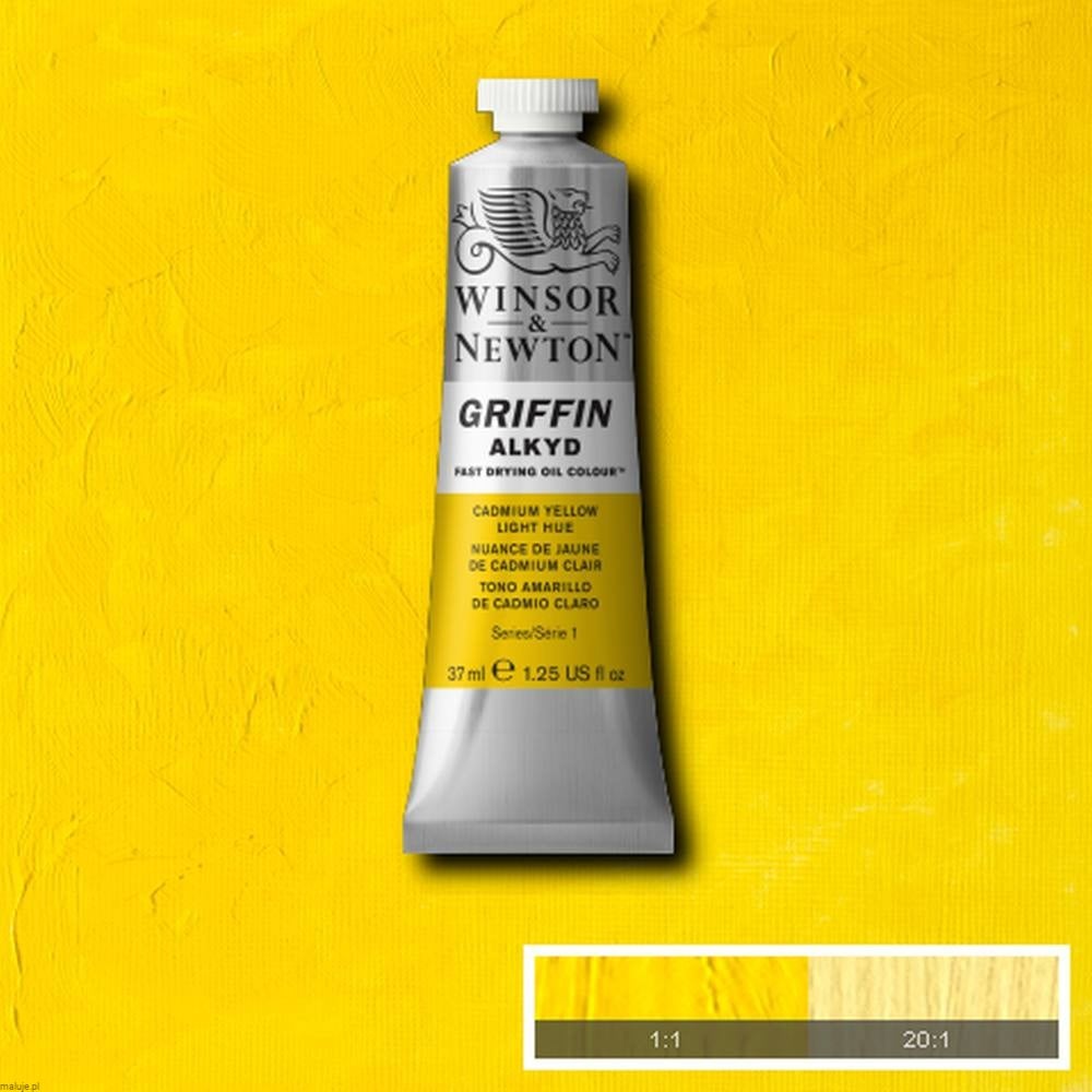 119 Cadmium Yellow Light Hue, farba olejna alkidowa Griffin W&N