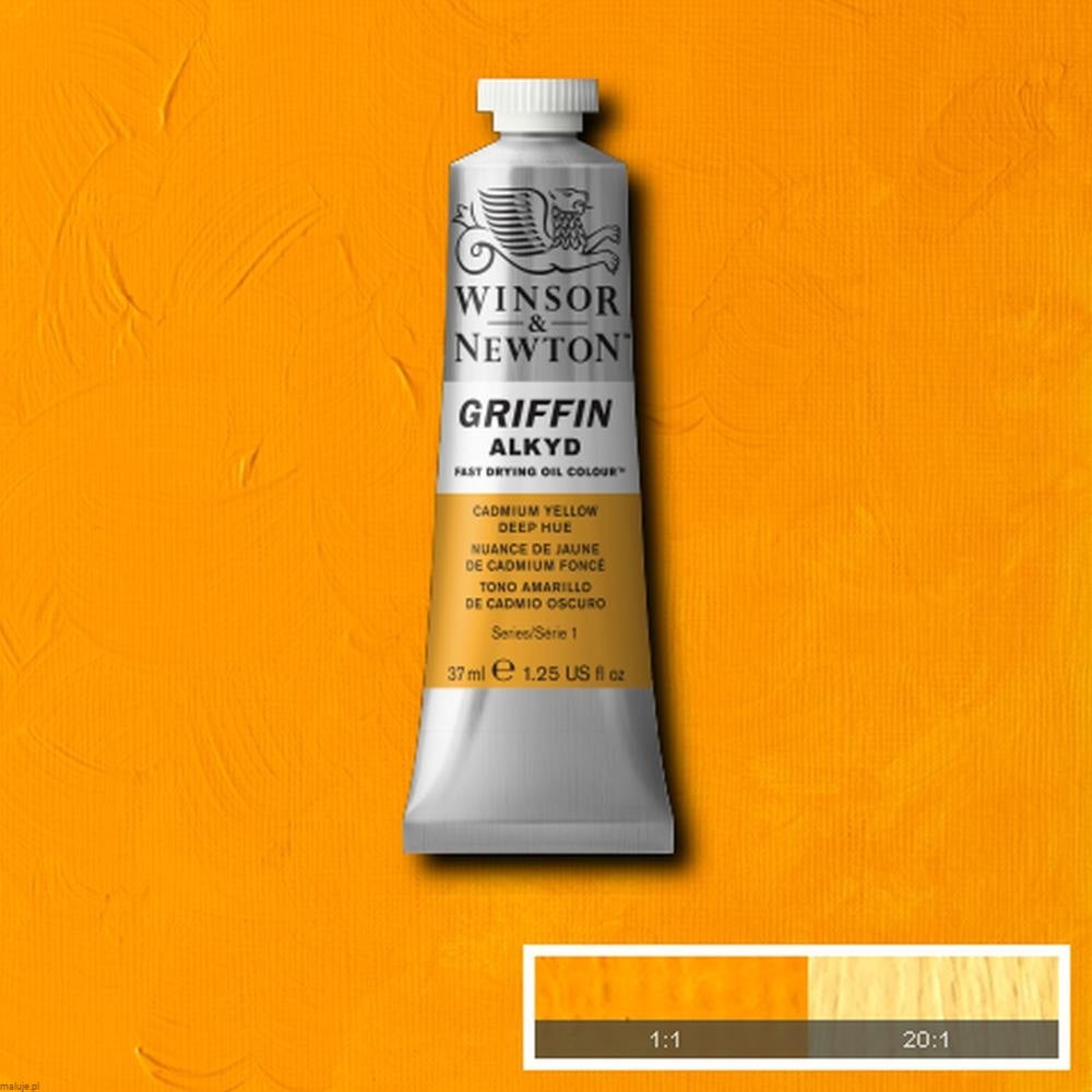 115 Cadmium Yellow Deep Hue, farba olejna alkidowa Griffin W&N