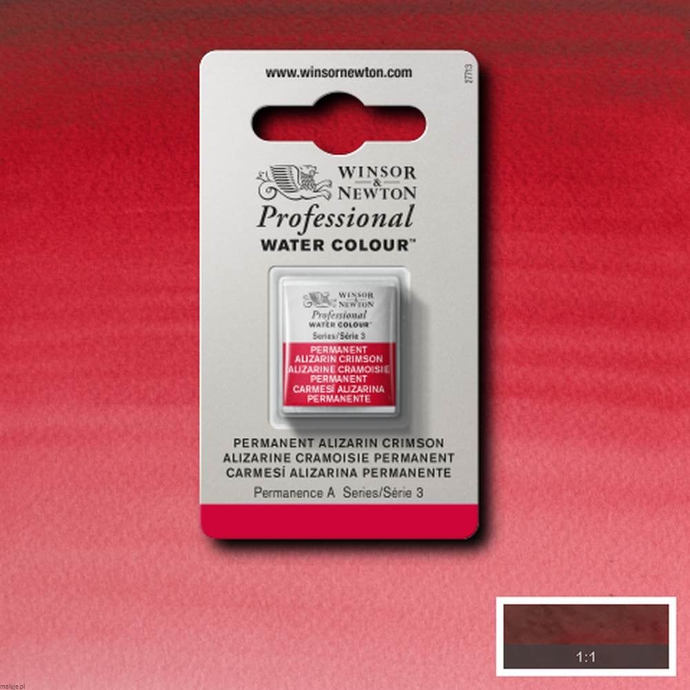 466 Permanent Alizarin Crimson, akwarela Professional W&N