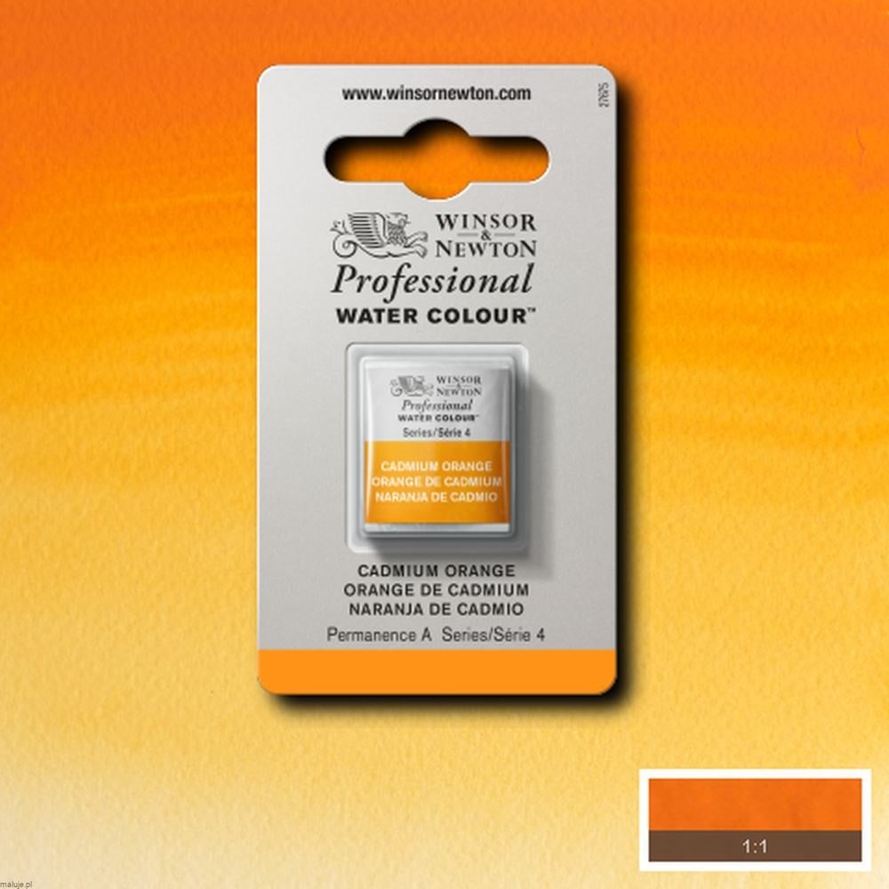 089 Cadmium Orange, akwarela Professional W&N
