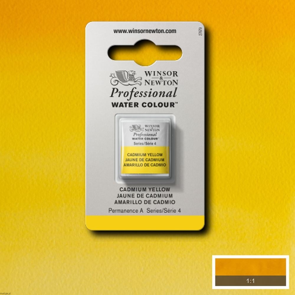 108 Cadmium Yellow, akwarela Professional W&N