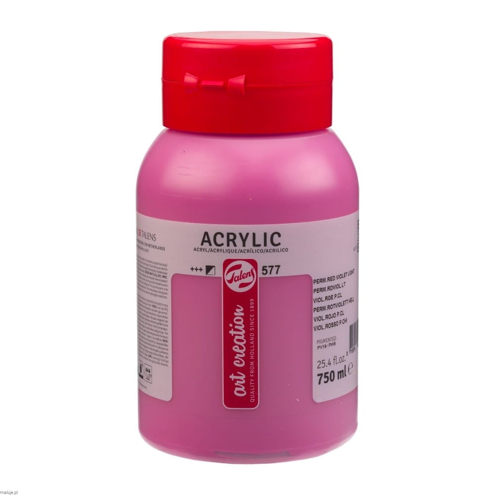 577 Permanent Red Violet Light, farba akrylowa Art Creation Talens 750ml