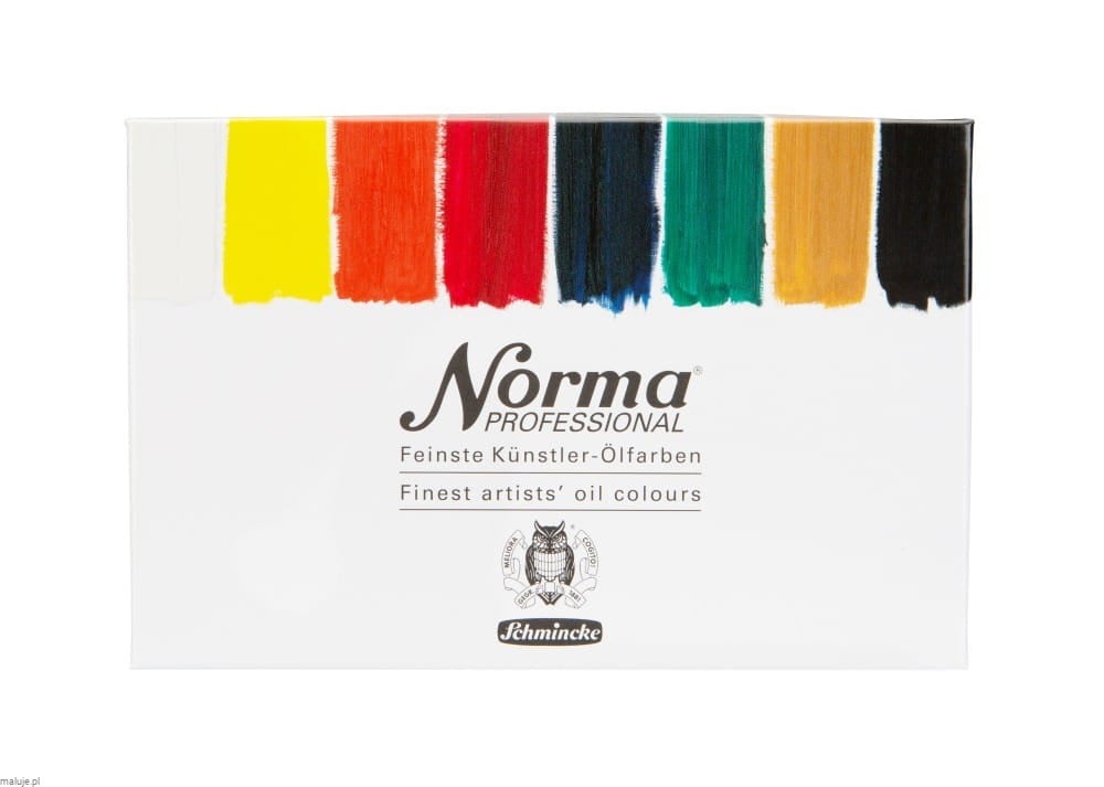 Schmincke Norma Professional Oils 8x20ml - komplet farb olejnych