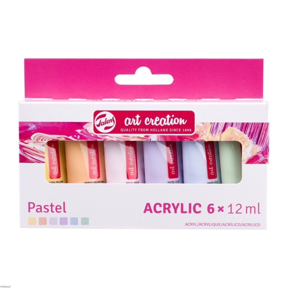 Talens Art Creation Acrylic set 6x12 ml Pastel - komplet farb akrylowych