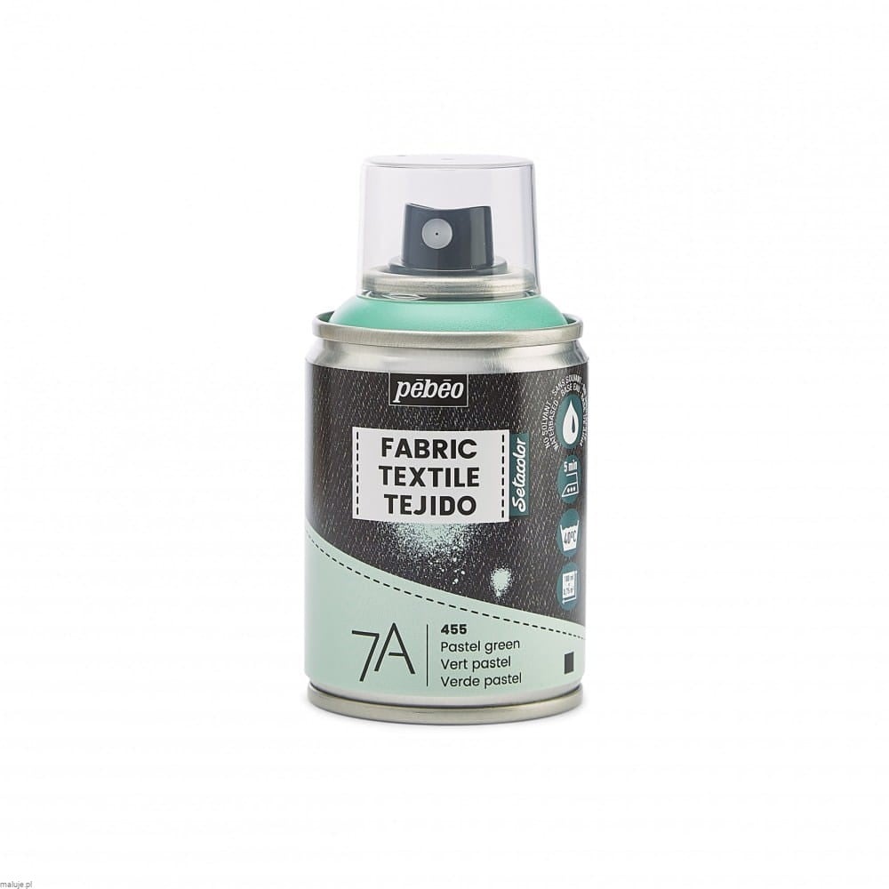 Pebeo 7A Farbic Spray 100ml PASTEL GREEN - farba do tkanin w sprayu