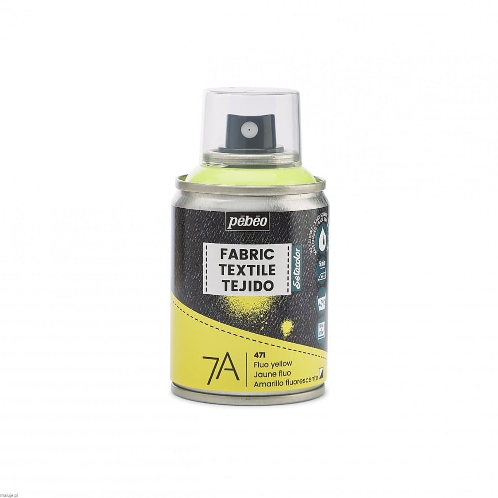 Pebeo 7A Farbic Spray 100ml FLUO YELLOW - farba do tkanin w sprayu