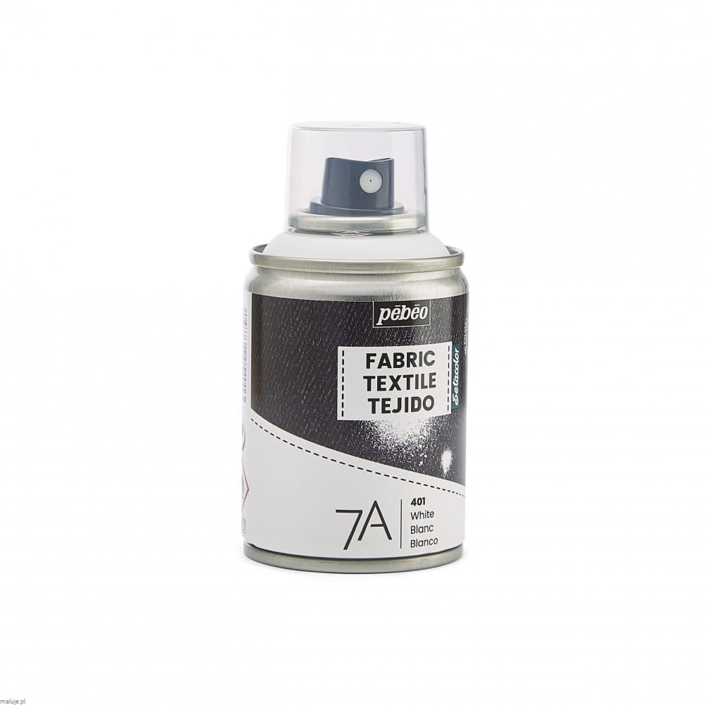 Pebeo 7A Farbic Spray 100ml WHITE - farba do tkanin w sprayu