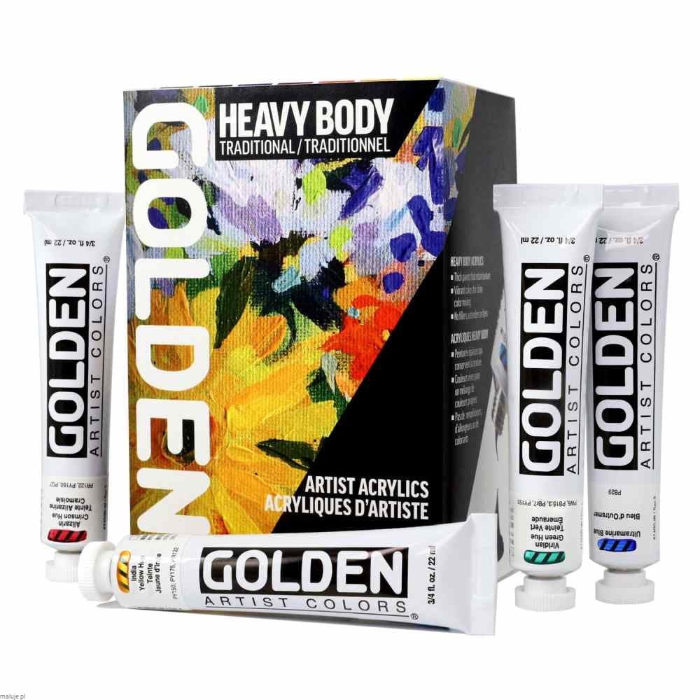 Golden Heavy Body NEW Traditional Set - komplet farb akrylowych