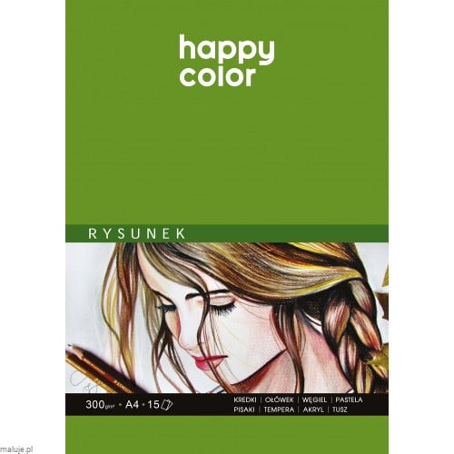 Happy Color Blok do rysunku 300g 15 ark