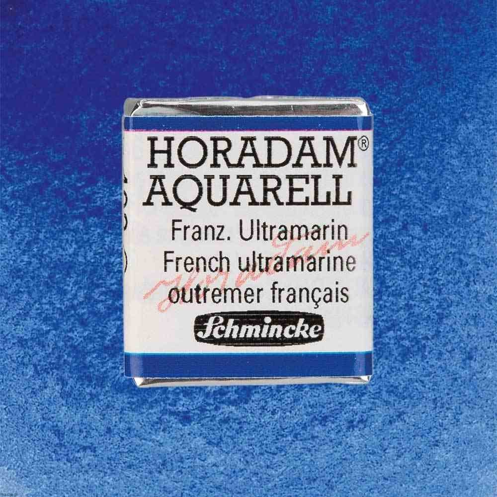 493 French Ultramarine, akwarela Horadam Schmincke 1/2 kostki