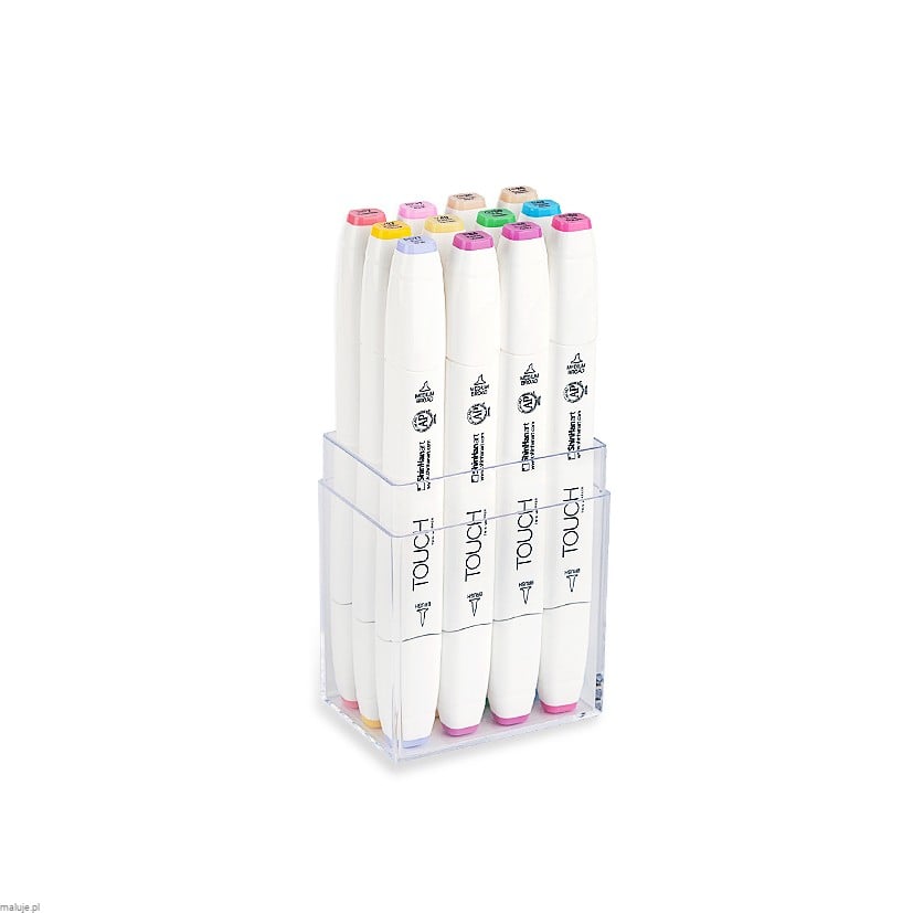 Touch Twin Brush Marker 12 SET Pastel Color - komplet