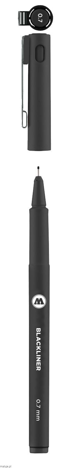Molotow BLACKLINER 0,7mm - cienkopis permanentny