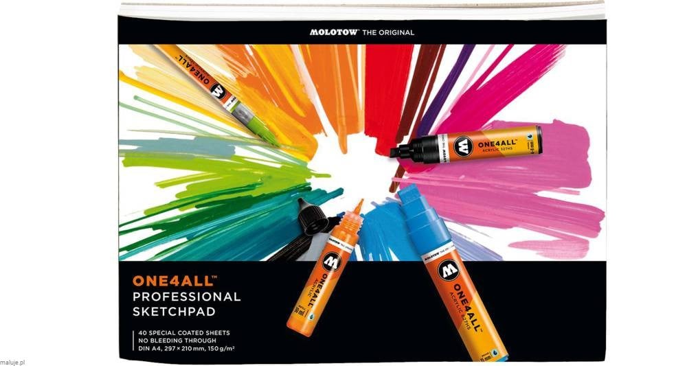 Molotow One4All Professional ArtPad 150g 40ark - blok do markerów