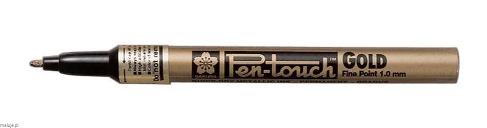 Marker Pen Touch Złoty F 1 mm