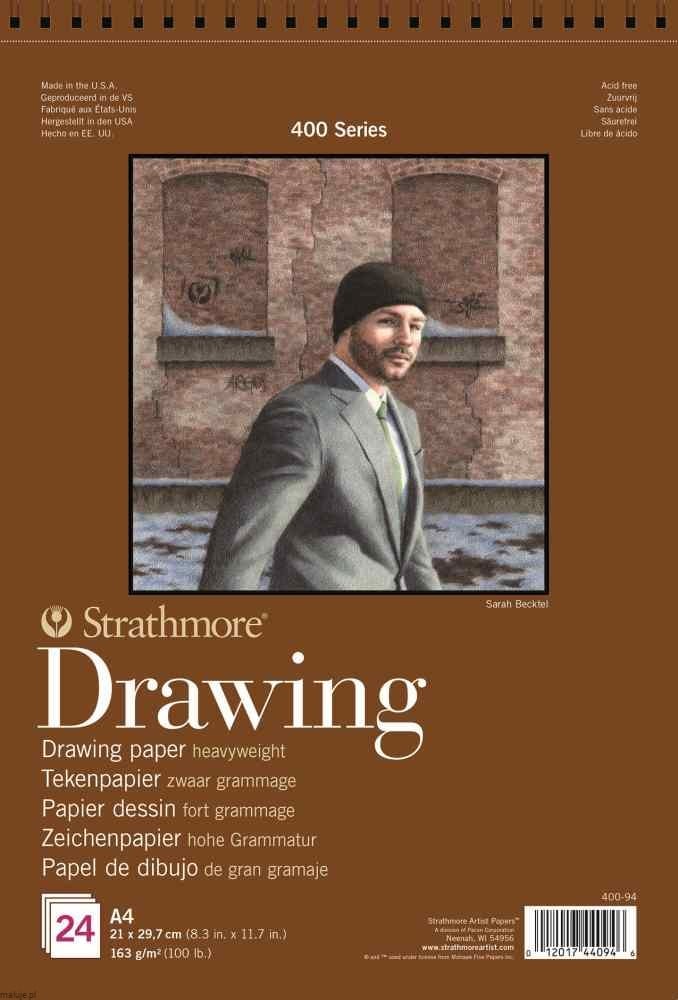 Strathmore 400 series Drawing paper 163g 24 ark blok do rysunku maluje.pl