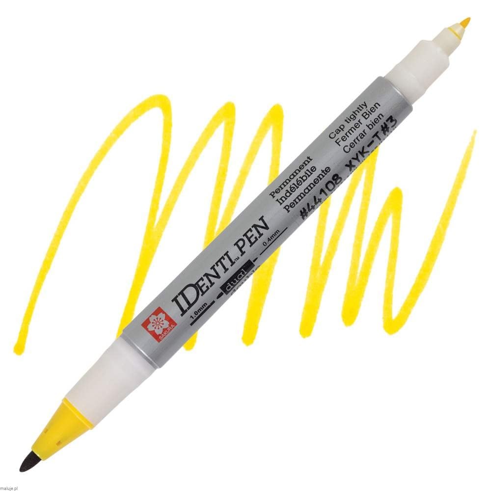 Sakura Identi-Pen Dual Marker YELLOW - marker dwustronny